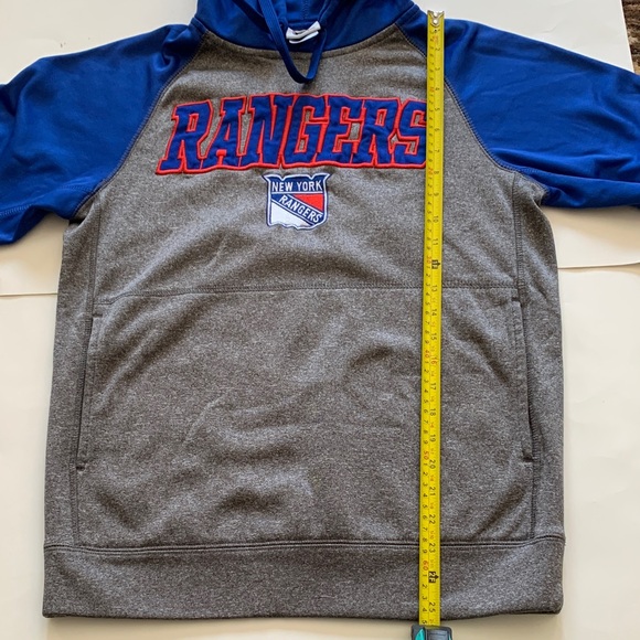 Rangers Blue and Gray Men's Hoodie size small - Picture 2 of 5